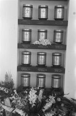 Black and white photograph of the Columbarium at the Menteng Poeloeh cemetery in Batavia, Java, taken in September 1949