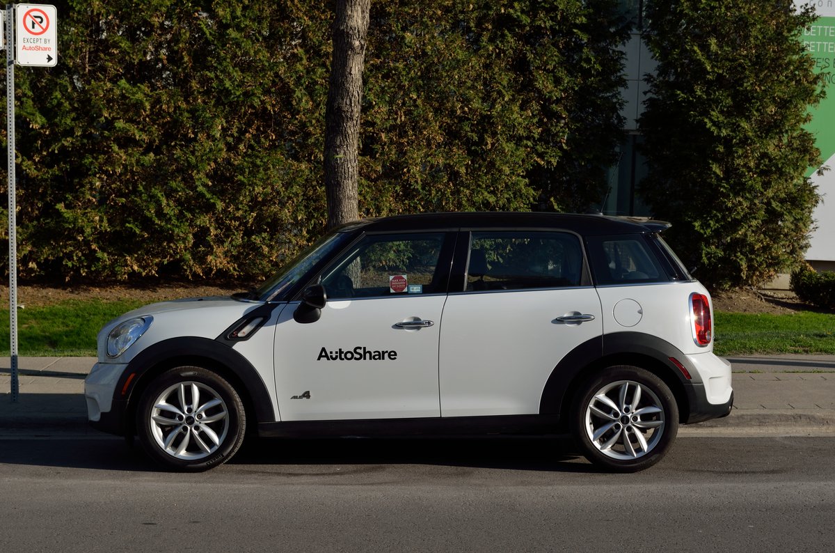 AutoShare car sharing vehicle at CityPlace Toronto