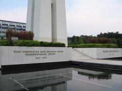 War Memorial Park in Singapore with lush greenery and war memorial structures