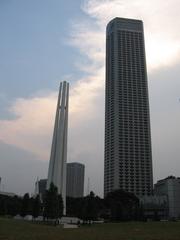 War Memorial Park with lush greenery and War Memorial walls in Singapore