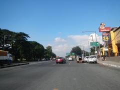 View of Old Capitol Site and City Mall near PhilCoa footbridge along Commonwealth Avenue in Quezon City