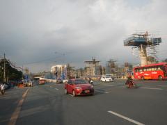 View of Batasan Hills intersection with Commonwealth Avenue and Batasan Road in Quezon City