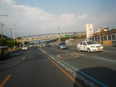 Batasan Hills road junction with Commonwealth Avenue in Quezon City Metro Manila