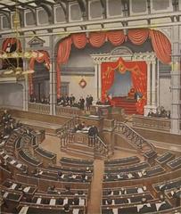 The Anglo-Japanese Treaty of Alliance painting by Yamamoto Kanae in Meiji Memorial Picture Gallery Tokyo