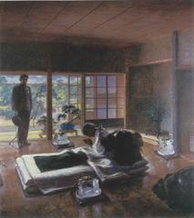 The Emperor Visiting a Sick Iwakura painting by Kita Renzō in Meiji Memorial Picture Gallery Tokyo