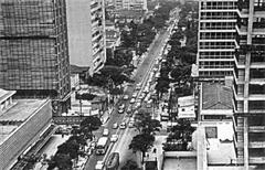 Paulista Avenue in São Paulo city Brazil in 1970