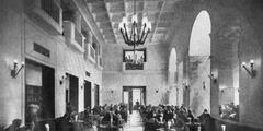 1952 confectioner's shop at Constitution Square Warsaw Poland