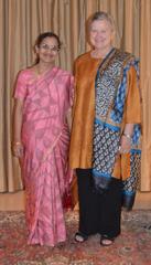 Ambassador Nancy Powell and Dr. Kalpana Balakrishnan at Sri Ramachandra University