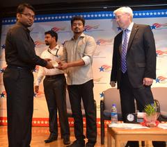 Tamil Film actor Vijay celebrating World Environment Day at U.S. Consulate Chennai