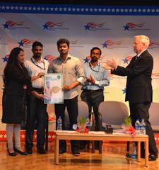 Tamil Film actor Vijay celebrating World Environment Day at the U.S. Consulate Chennai