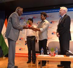Tamil Film actor Vijay celebrating World Environment Day at the U.S. Consulate Chennai