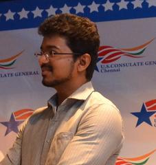 Tamil Film actor Vijay celebrating World Environment Day at U.S. Consulate Chennai