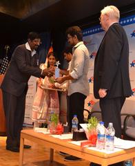 Tamil film actor Vijay celebrating World Environment Day at the U.S. Consulate Chennai