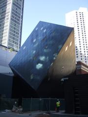 Contemporary Jewish Museum building in San Francisco with modern architecture