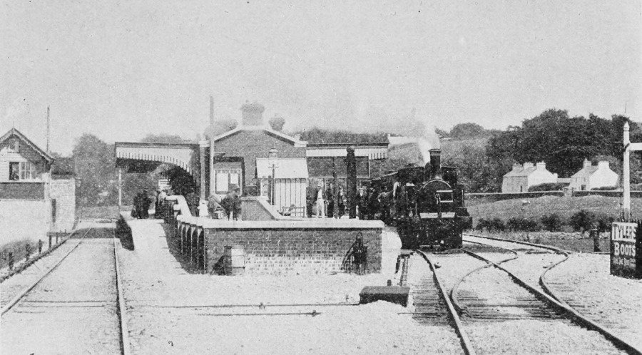 Bandon Station in County Cork, Ireland around 1898