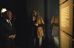 U.S. Secretary of Defense Robert M. Gates touring Chilean artifacts museum in Santiago