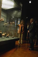 U.S. Secretary of Defense Robert M. Gates touring a Chilean artifact museum in Santiago