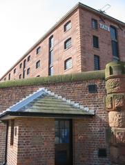 Albert Dock Liverpool with Tate Modern Art Gallery and waterfront