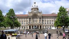 Birmingham City Hall situated at Victoria Square in Birmingham city centre