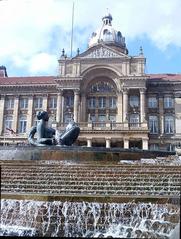 Birmingham Council House and fountain in Birmingham, England
