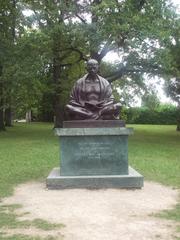 Statue of Mahatma Gandhi near United Nations building in Geneva
