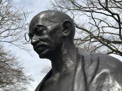 Statue Of Mohandas K. Gandhi In Geneva