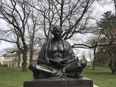 Statue of Mohandas K. Gandhi in Geneva by sculptor Gautam Pal