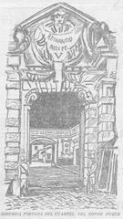 Soberbia portada del cuartel del Conde Duque in Madrid