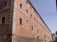 Exterior view of Cuartel del Conde Duque, a historic cultural center in Madrid