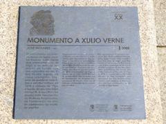 Monument to Julio Verne in Vigo city