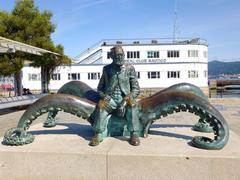 Monument to Julio Verne in Vigo, Spain