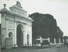 Historic Horse-Drawn Tram in Lima Peru near Exposition Park