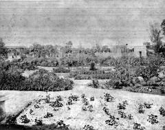 Historical Jardines del Parque de la Exposición garden with lush trees and pathways