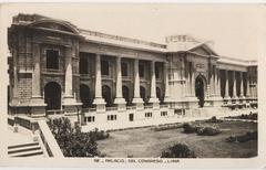 View of the Congress of the Republic of Peru building in Lima