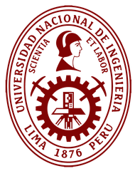Logo of Universidad Nacional de Ingeniería Lima Peru with date 1876 and motto Scientia et Labor