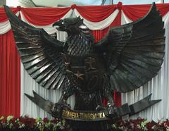 Garuda Pancasila emblem in Indonesian Parliament