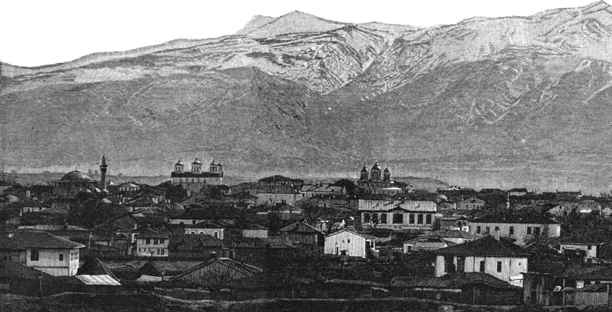 View of the historic Sveti Spas building in 1890