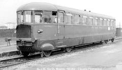FS ALn 56.10xx railcar at end of career in 1965 in Mestre