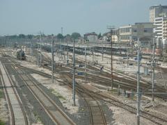 Railway tracks at Venezia Mestre train station
