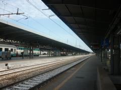 Venezia Mestre railway station facade and tracks