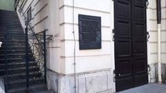 Plaques commemorating Josef Kajetán Tyl at the Estates Theatre in Prague