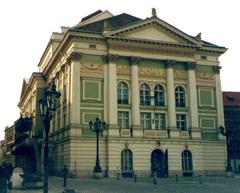 Estates Theatre in Prague Czech Republic architectural facade