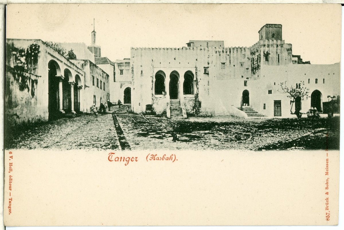 Historic Kasbah in Tangier with traditional architecture and a clear sky
