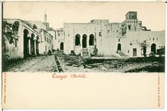 Historic Kasbah in Tangier with traditional architecture and a clear sky