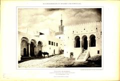 Old court hall building on fortress in Tangier