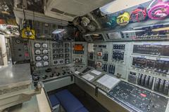 USS Dolphin AGSS-555 submarine control panel interior
