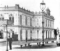 Historical view of Exposition Palace in Lima Peru 1906