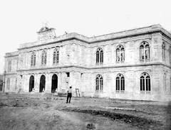 Construction of the Palacio de la Exposición in Lima, 1871