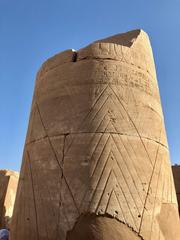 Karnak Temple columns and ruins in Luxor, Egypt