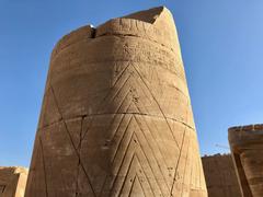 Column remnants in Karnak Temple complex, Luxor, Egypt